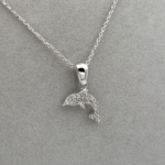 Zirkon Taşlı Minimalist Yunus Kolye