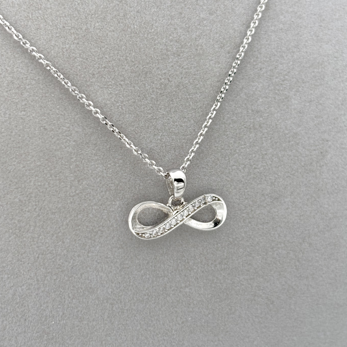 Zirkon Taşlı Sonsuzluk Kolye - Image 2