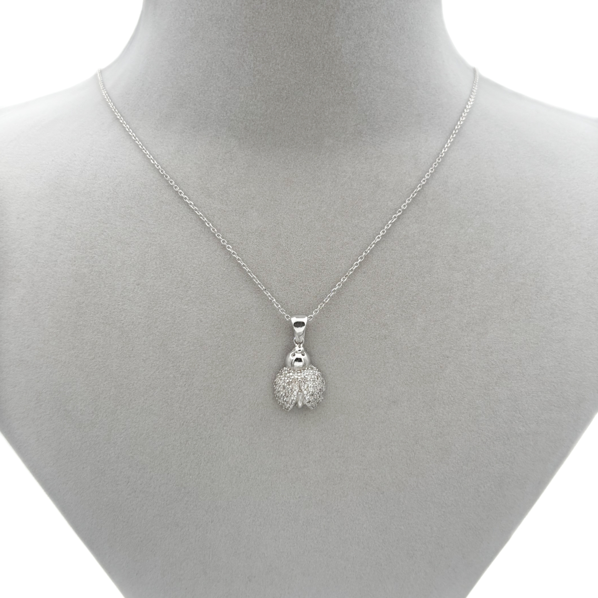 Zirkon Taşlı Uğur Böceği Kolye - Image 2